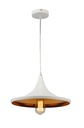 LAMPARA COLGANTE BLANCA INTERIOR DORADO ALTURA 120CM DE 1 LUZ COMPATIBLE CON CUALQUIER BOMBILLA LED DE BASE E27