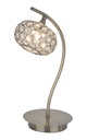 LAMPARA DE SOBREMESA COLOR CUERO DE 1 LUZ  BOMBILLA LED DE BASE G9, ALTURA 35CM DIAMETRO 17CM