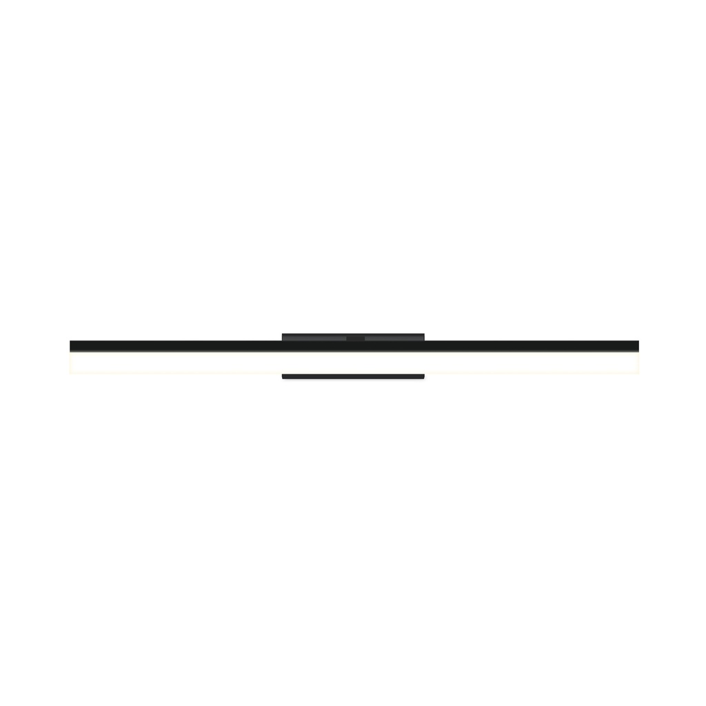 LAMPARA APLIQUE CUARTO DE BAÑO LED 16 W, ALUMINIO COLOR NEGRO CON TEMPERATURA DE LUZ CALIDA 3000K .78X13X7