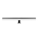Lampara APLIQUE CUARTO DE BAÑO LED 12 W, ALUMINIO COLOR NEGRO CON TEMPERATURA DE LUZ CALIDA 3000K .58X13X7