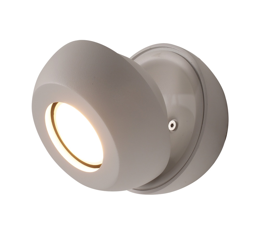 FOCO DECORATIVO COLOR BLANCO DE 1 LUZ ORIENTABLE COMPATIBLE CON CUALQUIER BOMBILLA LED GU10,