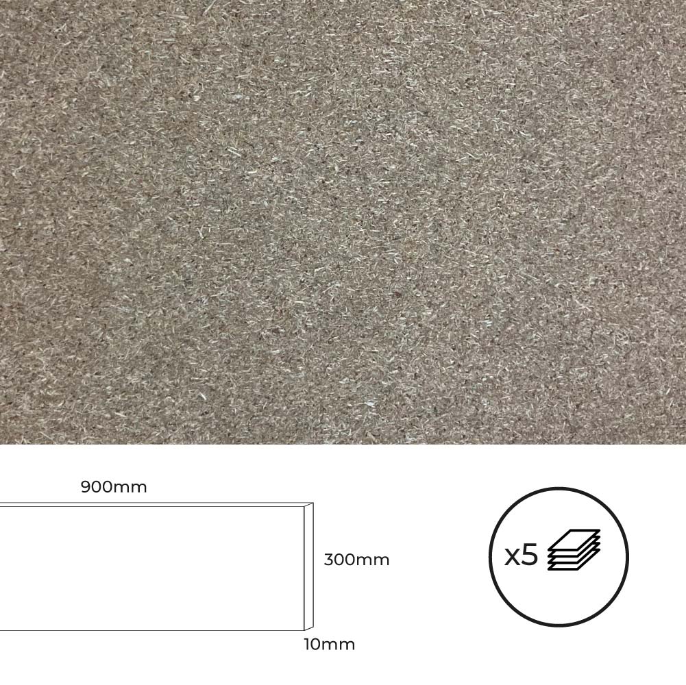 SET 5 TABLEROS AGLOMERADO 900x300x10mm. BERTINI