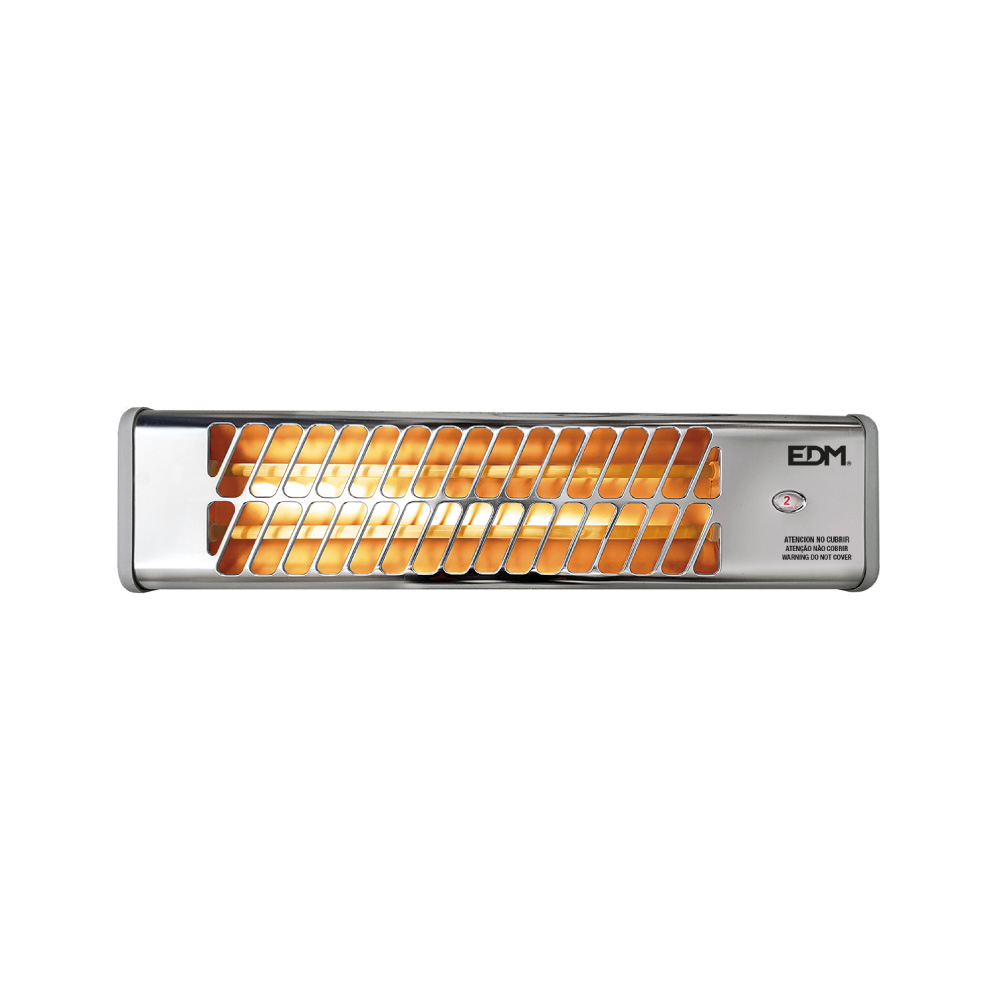 ESTUFA DE BAÑO DE CUARZO - MODELO CROMO - 600-1200W  ORIENTABLE - EDM