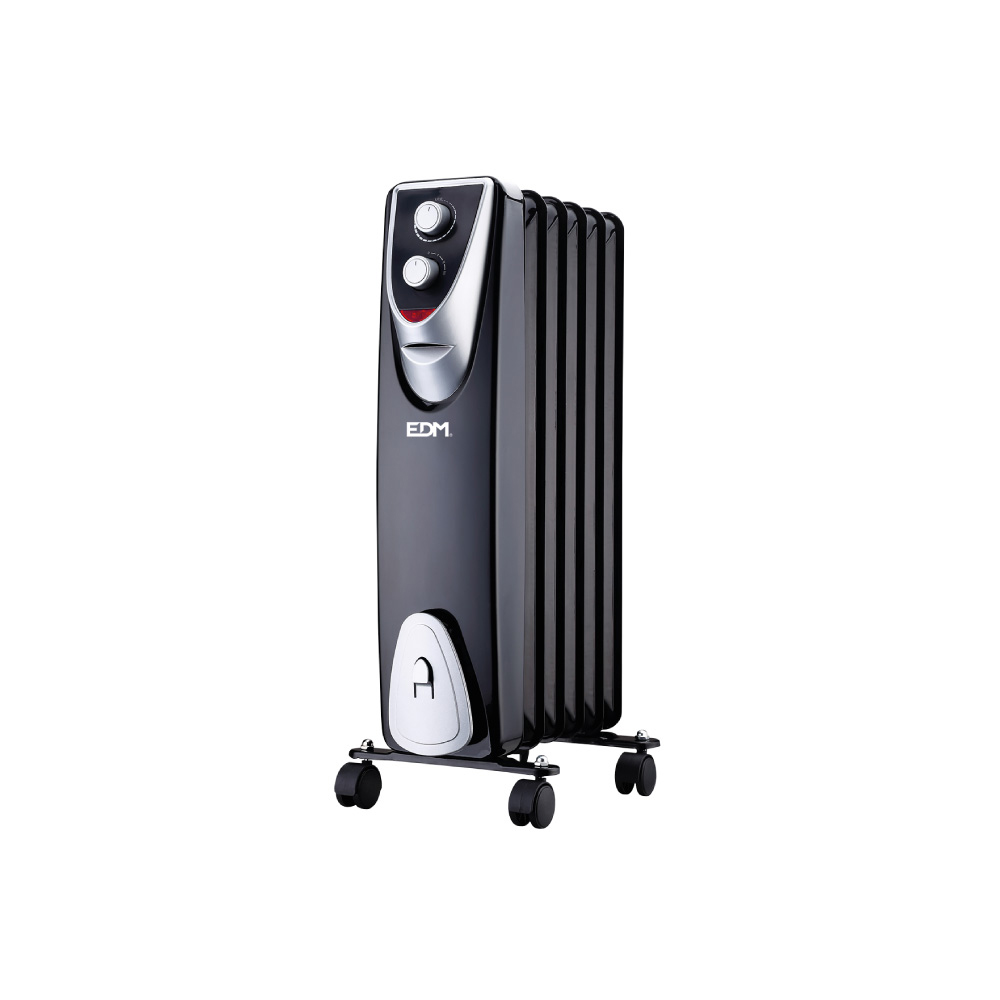 RADIADOR MODELO "BLACK EDITION" - SIN ACEITE - (6 ELEMENTOS) - 1000W - EDM
