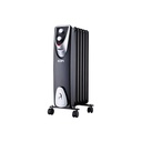 RADIADOR MODELO "BLACK EDITION" - SIN ACEITE - (6 ELEMENTOS) - 1000W - EDM
