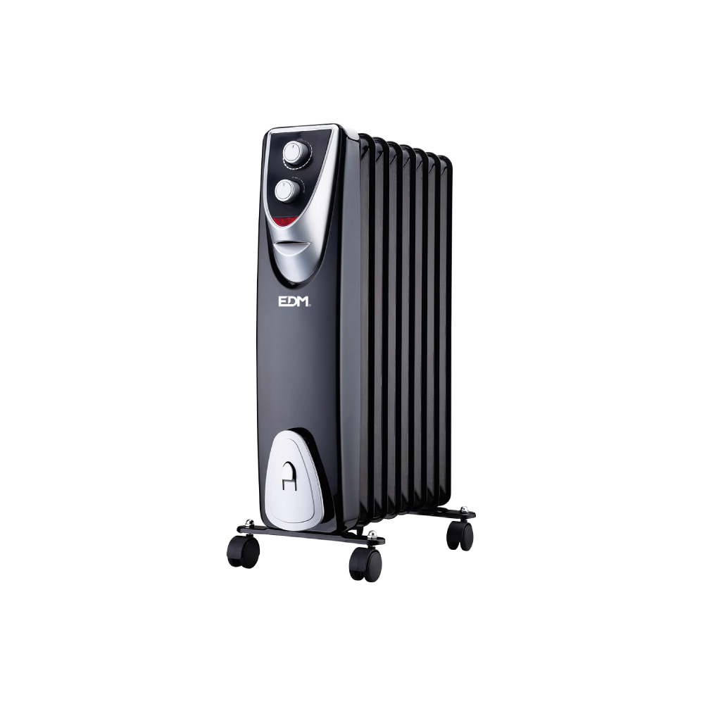 RADIADOR MODELO "BLACK EDITION" -  SIN ACEITE - (8 ELEMENTOS) - 1500W - EDM