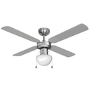 VENTILADOR DE TECHO MODELO CARIBE CROMADO POTENCIA: 50W ASPAS: Ø102cm EDM