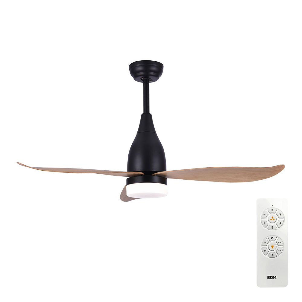VENTILADOR TECHO LED 112cm DC 15W + LUZ 18W 2.190lm 3.000K- 4000K-5.000K  MOD.KATTEGAT EDM