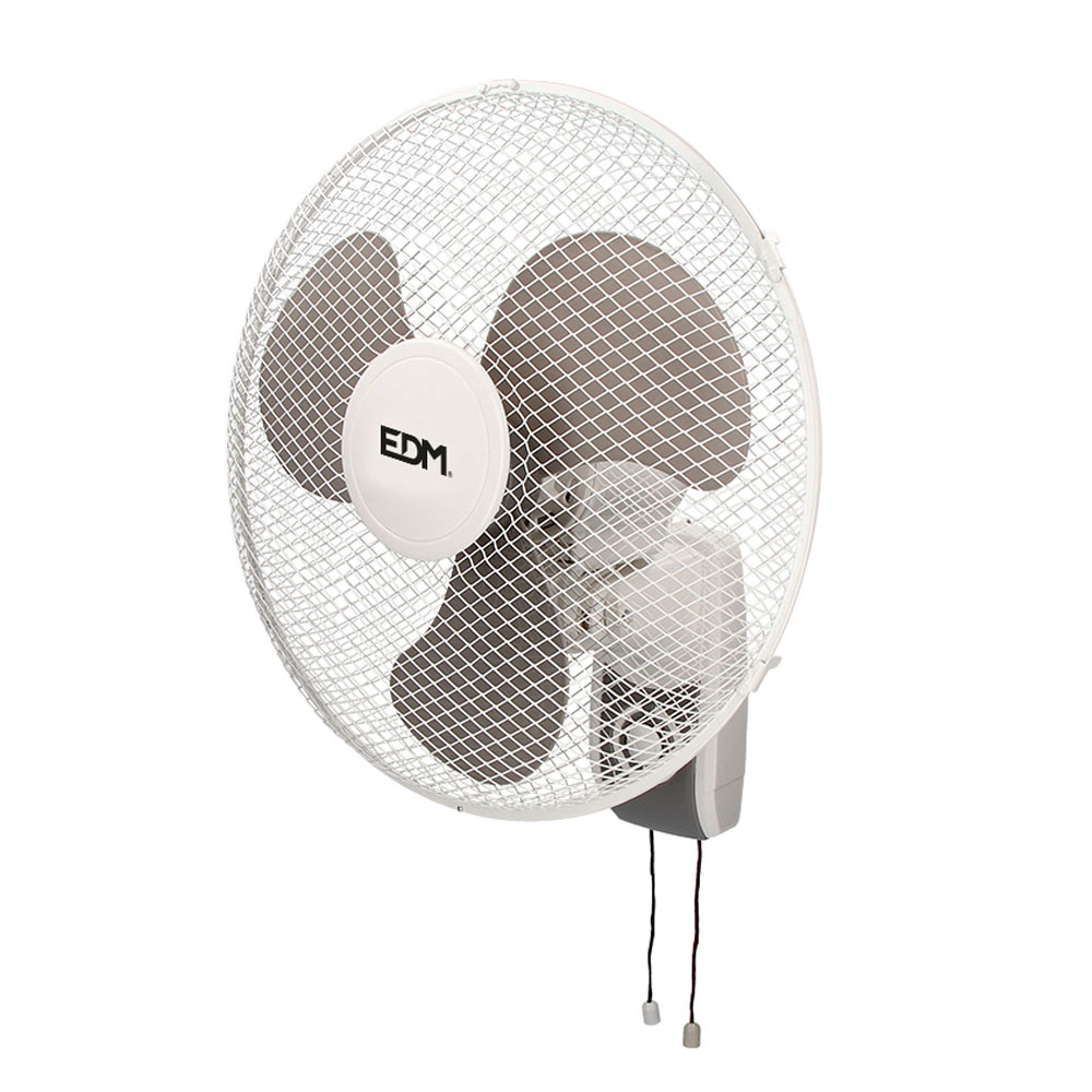 VENTILADOR DE PARED. BLANCO. POTENCIA: 45W ASPAS: Ø40cm Ø43cm EDM
