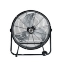 VENTILADOR INDUSTRIAL DE SUELO CON RUEDAS. NEGRO. POTENCIA: 180W ASPAS: Ø60x70cm EDM