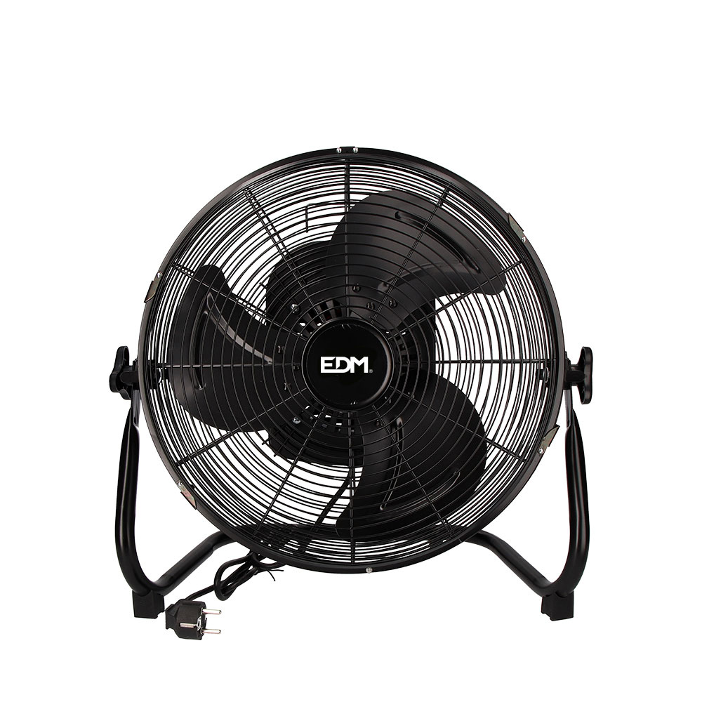 VENTILADOR INDUSTRIAL DE SUELO OSCILANTE NEGRO POTENCIA: 45W ASPAS: Ø35x44,5cm EDM