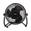 VENTILADOR INDUSTRIAL DE SUELO OSCILANTE. NEGRO. POTENCIA: 70W ASPAS: Ø45x55cm EDM