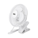 VENTILADOR DE PINZA BLANCO POTENCIA: 15W ASPAS: Ø15cm 28cm EDM