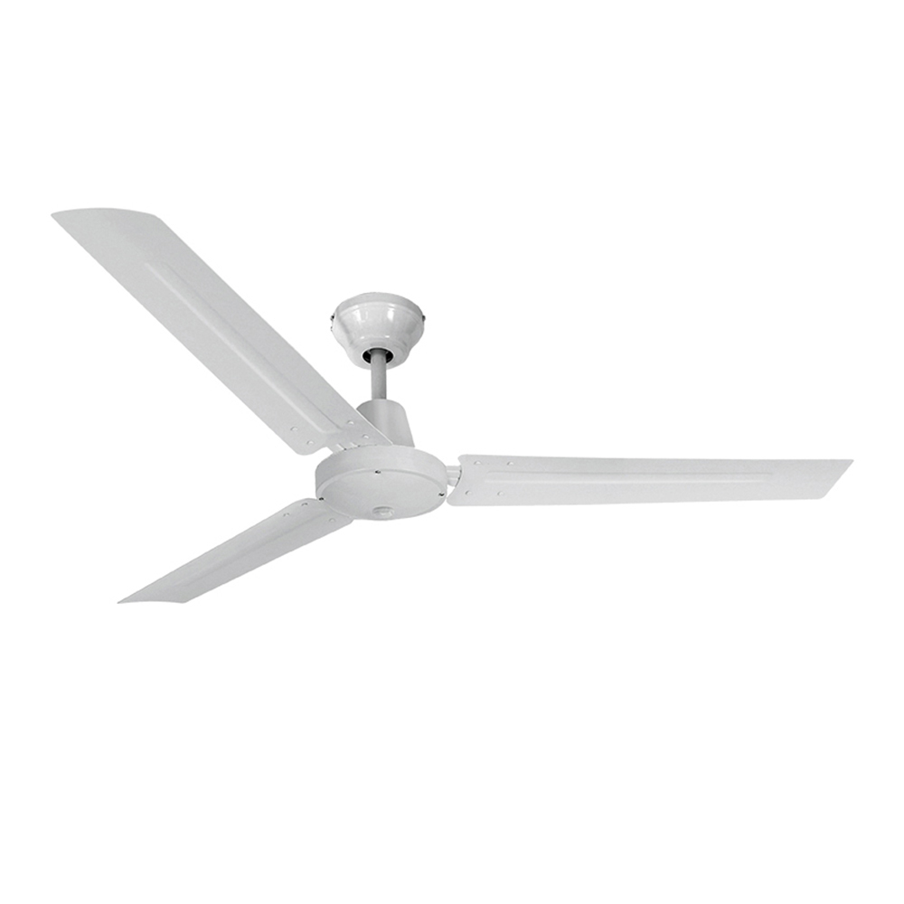 VENTILADOR DE TECHO MODELO MINI INDUSTRIAL BLANCO POTENCIA: 60W ASPAS: Ø120cm CON CONTROLADOR DE PARED EDM