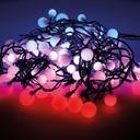 GUIRNALDA "CHERRY" LED LUCES DE TRES MEDIDAS 14m 120 LEDS CAMBIO DE COLORES EXTERIOR