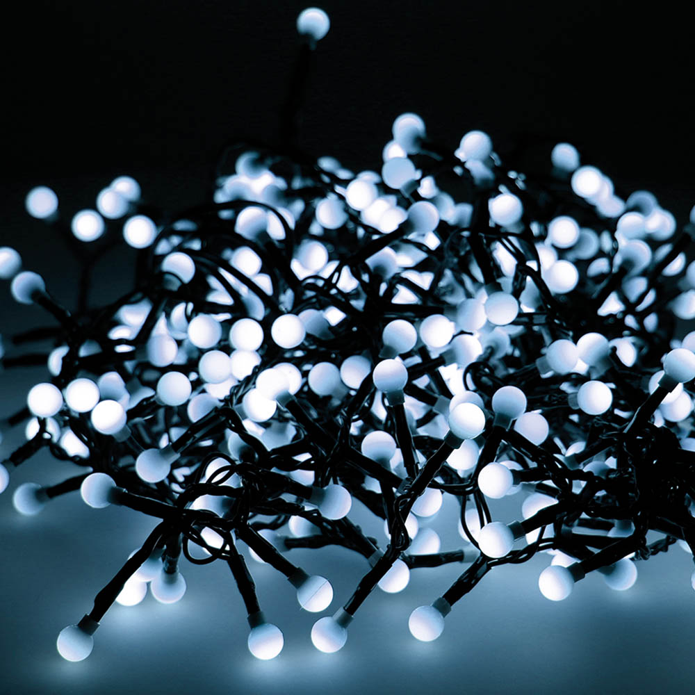 GUIRNALDA "CHERRY COMPACT" PARPADEANTE EXTERIOR 16m 500 LEDS LUZ FRIA