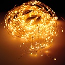 ULT. UNIDADES GUIRNALDA MICRO LED 190cm 640 LEDS EFECTO FLASH LUZ CALIDA 6,9m