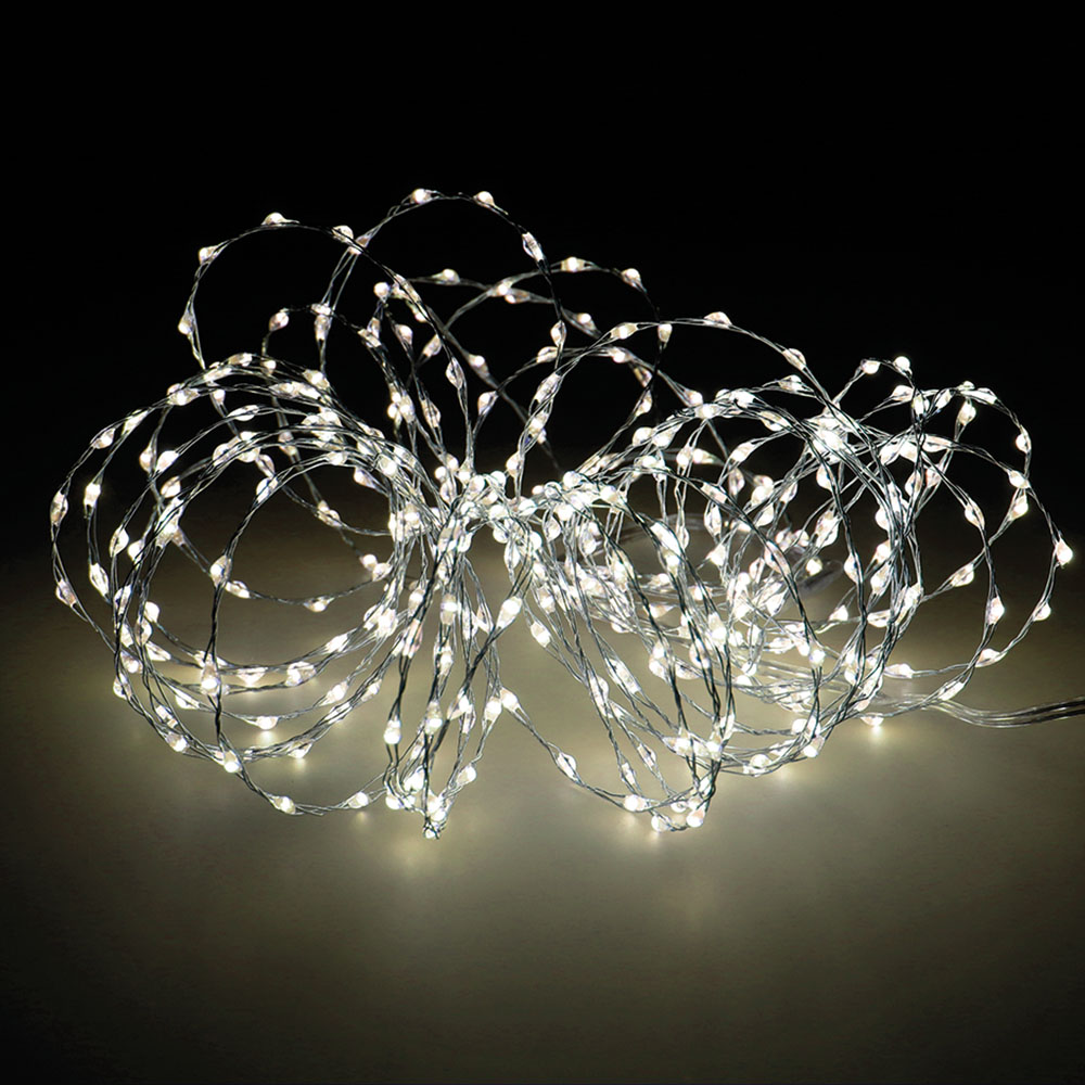 GUIRNALDA MICRO LED EXTRA BRILLANTE EXTERIOR BLANCO CÁLIDO 378L 11m