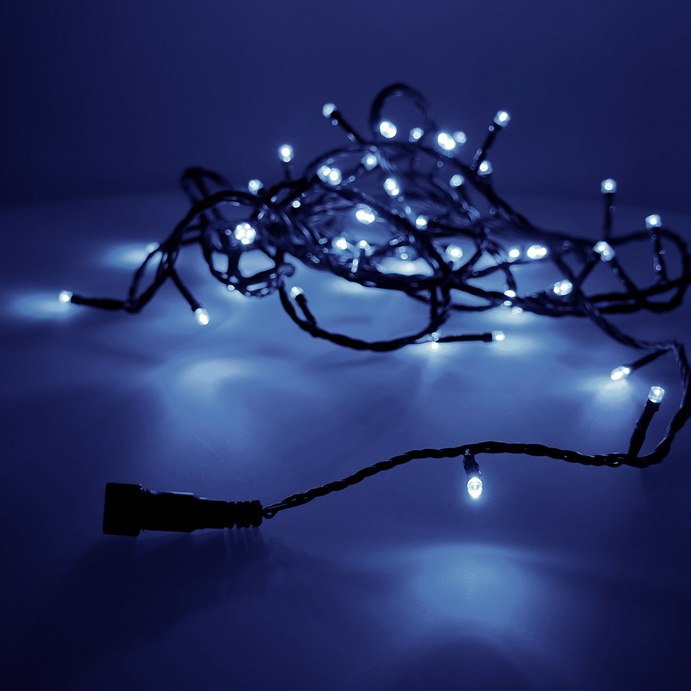 GUIRNALDA LUMINOSA EASY-CONNECT 4m  60 LEDS AZUL 30V (IP44 INTERIO-EXTERIOR) EDM TOTAL 1,08W