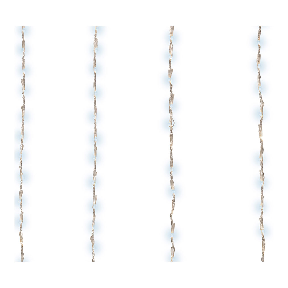 CORTINA LED BALCON EXTERIOR BLANCO FRIO 2x1m -220 LEDS
