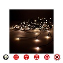 CORTINA ICICLE EASY-CONNECT 2x0,5m 12 TIRAS  BLANCO CALIDO 30V (INTERIOR-EXTERIOR) EDM TOTAL 0,72W