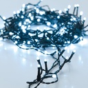 GUIRNALDA A PILAS MULTIFUNCION 48 LEDS CABLE VERDE LUZ BLANCO FRIO 4m