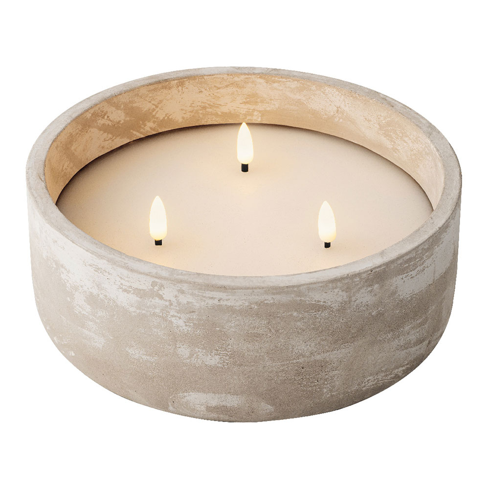 VELA A PILAS INDOOR&OUTDOOR 28X8CM 3 LEDS E.LLAMA LUMINEO
