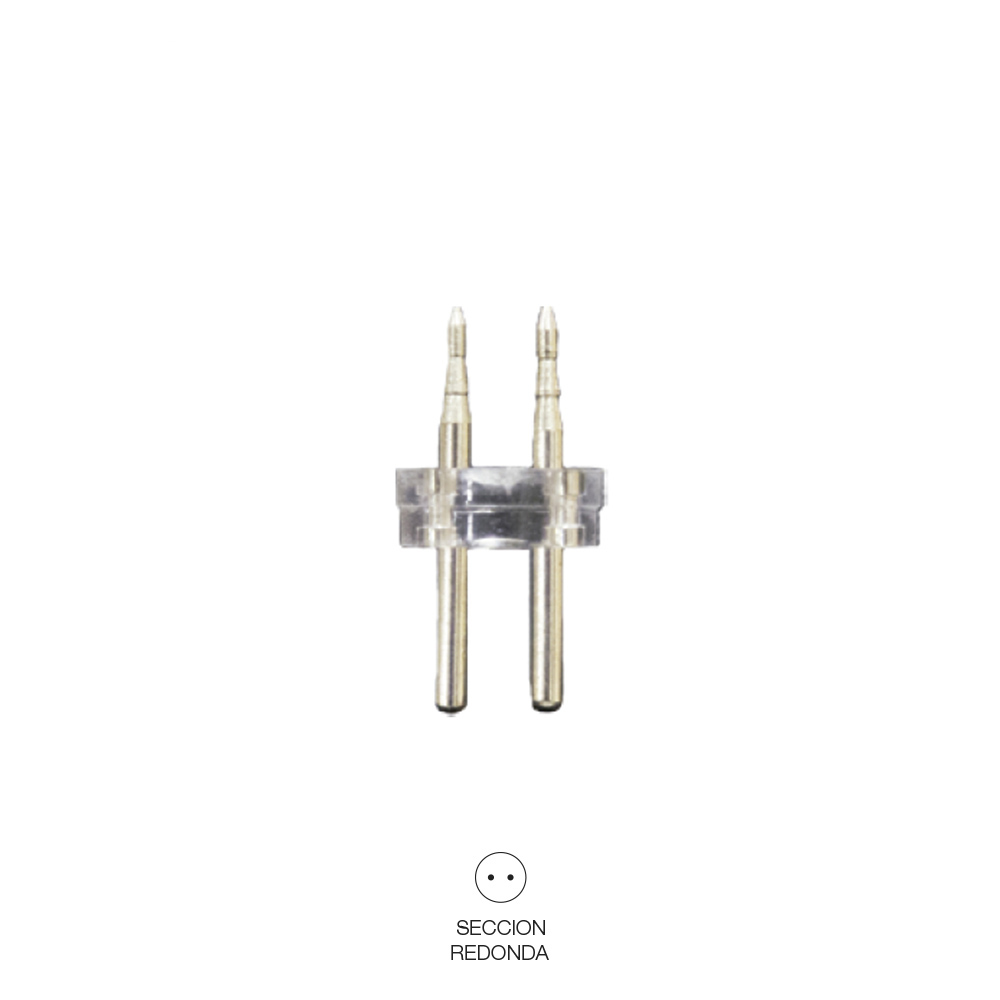 CONECTOR TUBO FLEXILUX/FLEXILED 13mm 2 VIAS "RECTO-PUNTA"   EDM
