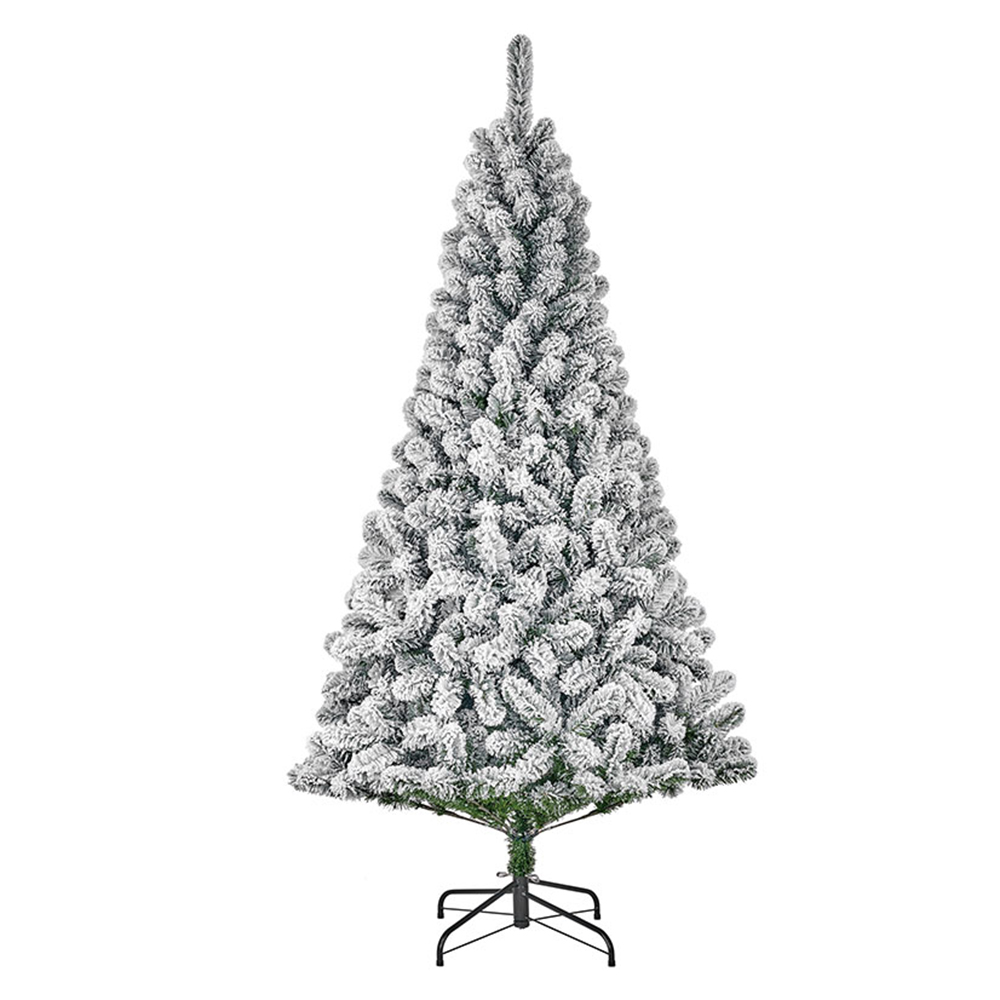 ARBOL DE NAVIDAD EFECTO ESCARCHA CON 600 RAMAS Ø119x215cm