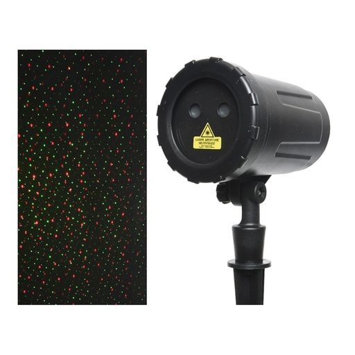 [000002526] PROYECTOR LASER ROTATORIO 10F CON PROGRAMADOR 10x13,5x40cm