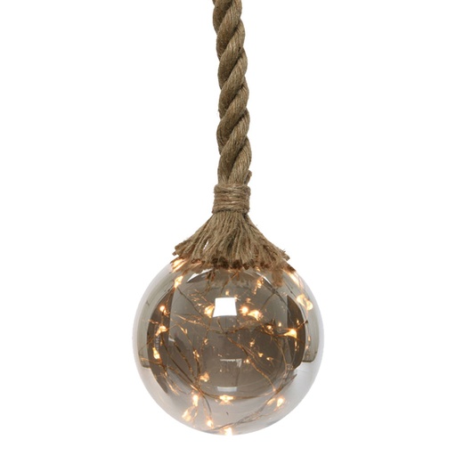 [000002619] BOMBILLA A PILAS  MICROLED CON CUERDA LUZ BLANCO CALIDO  Ø14x100cm