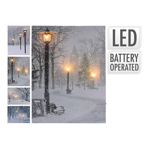 [000002627] CUADRO CON LED 30x40cm MODELOS SURTIDOS