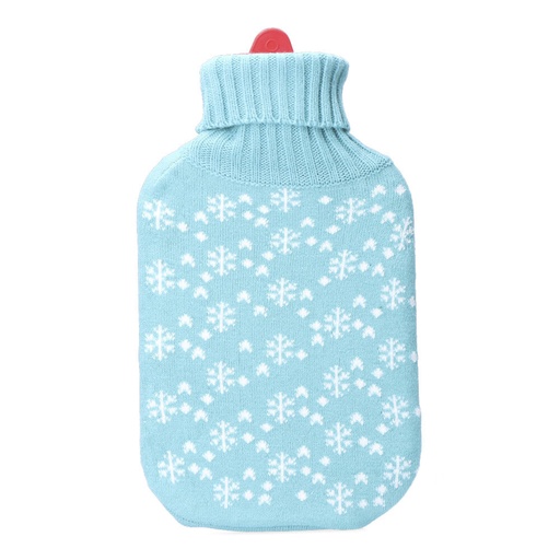[000003115] BOLSA DE AGUA CALIENTE AZUL COPOS BLANCOS 2 l