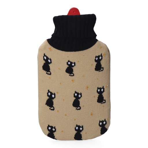 [000003124] BOLSA DE AGUA CALIENTE MODELO GATOS NEGROS 2 l