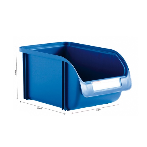 [000003132] CONTENEDOR 22cm COLOR TITANIUM AZUL