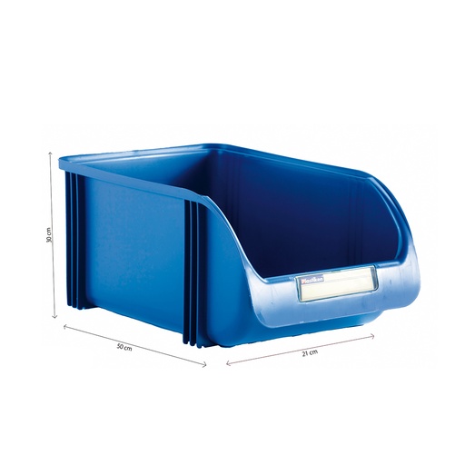 [000003134] CONTENEDOR 30cm COLOR TITANIUM AZUL