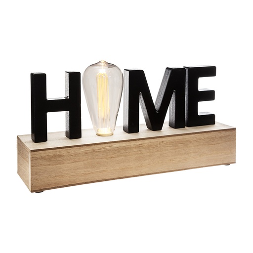 [000003222] FIGURA LED 'HOME' 34X16X8CM