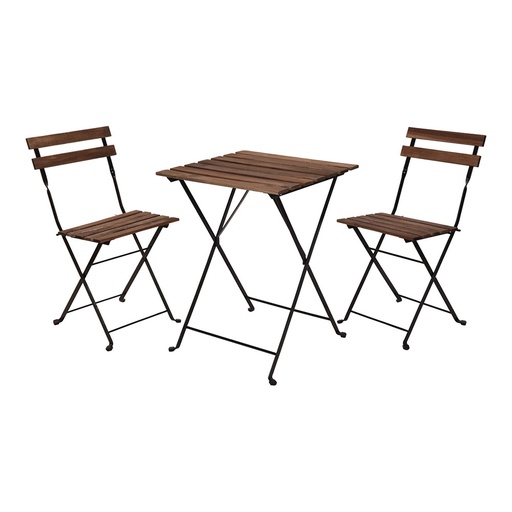 [000003231] SET JARDIN MESA Y DOS SILLAS MADERA ACACIA