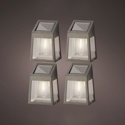 [000003237] SET DE 4 APLIQUES DE PARED SOLAR LED 898174