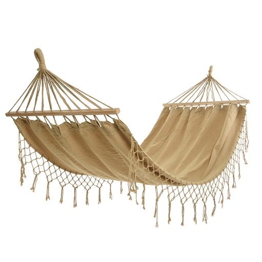 [000003246] HAMACA LISA DE EXTERIOR 100x200cm COLOR BEIGE
