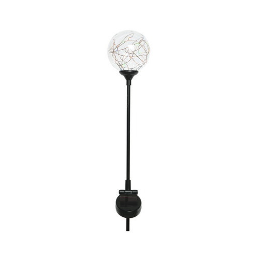 [000003251] ESTACA SOLAR DE CRISTAL CON MICROLED MULTICOLOR Ø10X72CM - 20 LEDS