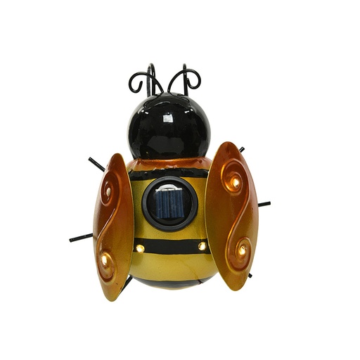 [000003256] LUZ SOLAR CON FORMA DE ABEJA 14,5X13X5CM