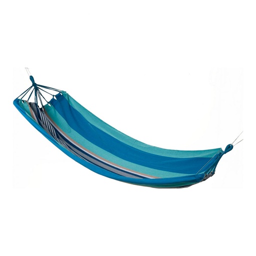 [000003260] HAMACA DE EXTERIOR 100x200cm COLOR RAYAS AZULES