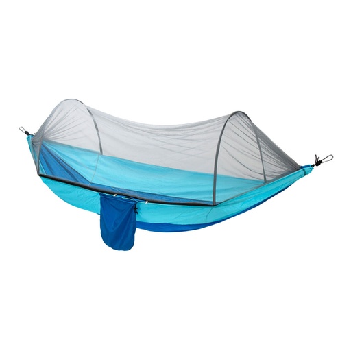 [000003261] HAMACA DE VIAJE PARA EXTERIOR CON MOSQUITERA 140x260cm COLORES SURTIDOS
