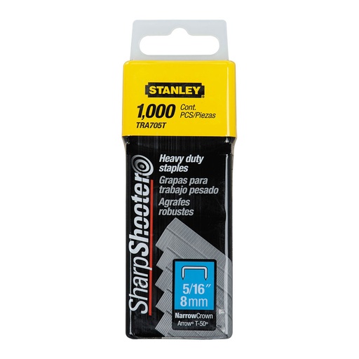 [000003266] CAJA 1000 GRAPAS TIPO G (4/11/140) 8mm 1-TRA705T STANLEY