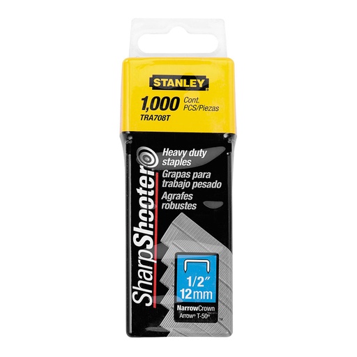 [000003268] CAJA 1000 GRAPAS TIPO G (4/11/140) 12mm 1-TRA708T STANLEY