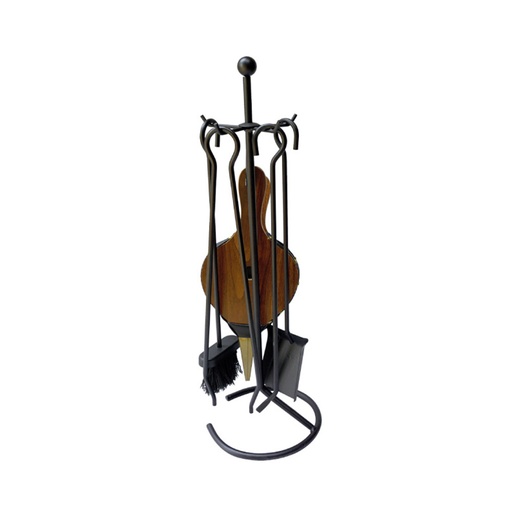 [000003270] KIT DE CHIMENEA "DELUXE" NEGRO 5 PIEZAS - EDM