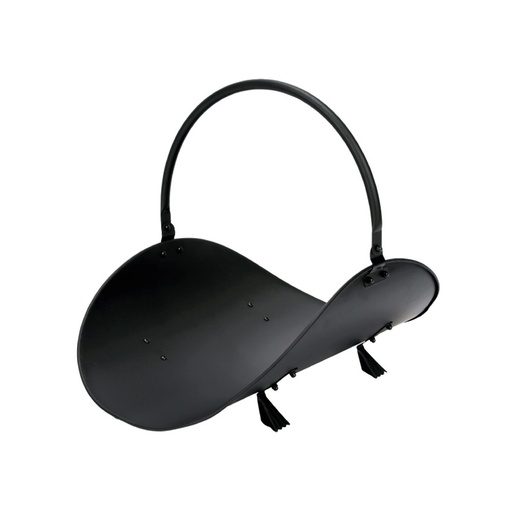 [000003273] CESTA METALICA PARA LEÑA  - NEGRA - EDM