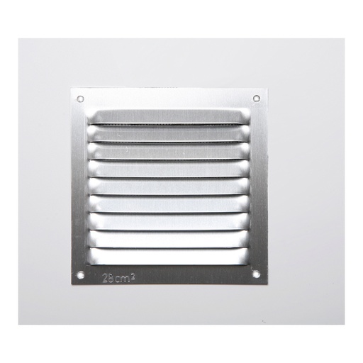 [000003362] REJILLA S/BORDE DE ALUMINIO 0.6 NATURAL 100x100mm