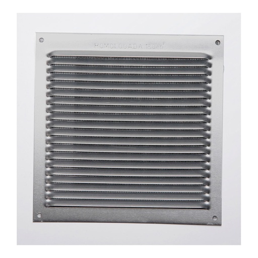 [000003364] REJILLA S/BORDE DE ALUMINIO 0.6 NATURAL 170x170mm